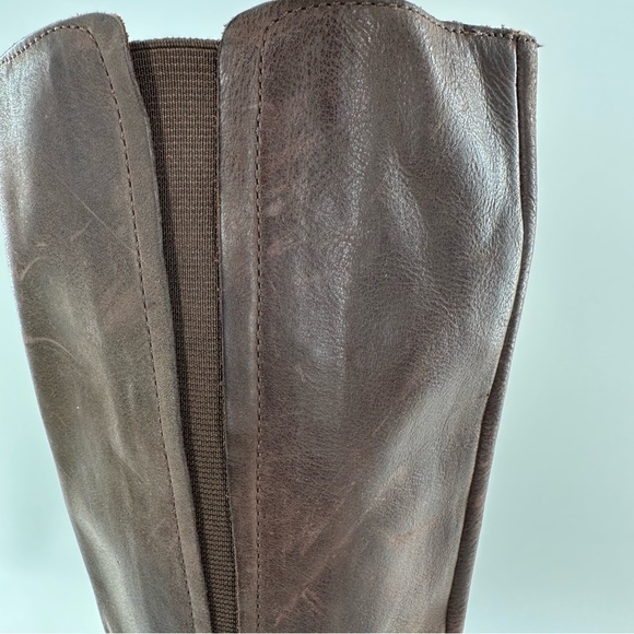 Enzo Angiolini womens boots size 8 brown leather knee high riding western - Picture 6 of 16